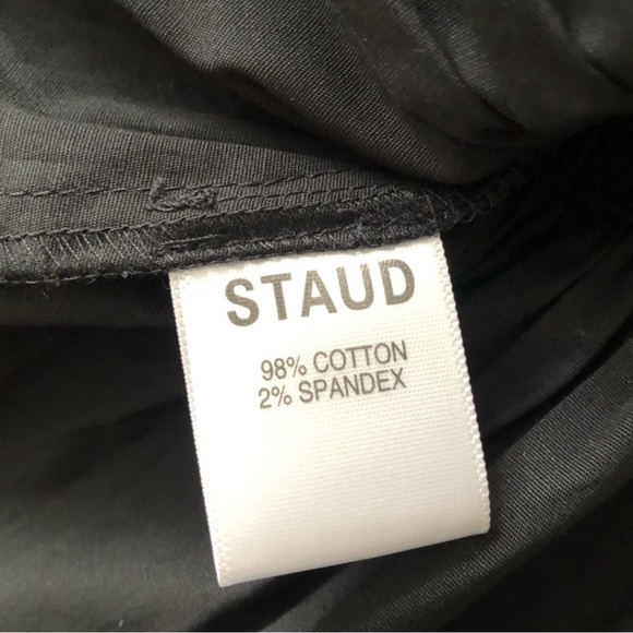 STAUD Black Smocked Blouse with Puff Sleeves - Picture 5 of 5